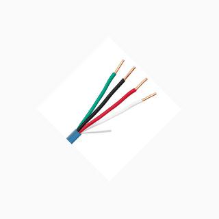 CABLE 4C 22AWG SOL 1000FT BLUE SKU:260314