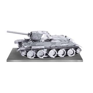 Metal Earth 3D Laser Cut Steel Model Kit WWII 1940 to 1958 Soviet T-34 Tank 