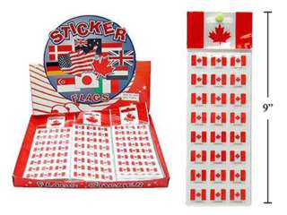 CANADA SOUVENIR FLAG SILK STICKERSSKU:217733