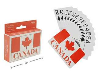CANADA SOUVENIR FLAG PLAYING CARD PLASTICSKU:217736