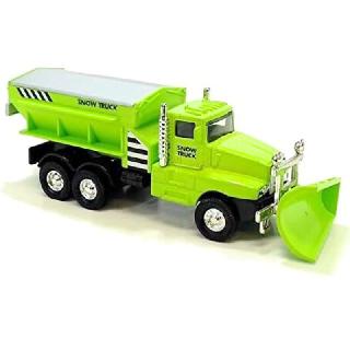 SNOW TRUCK/PLOW 6.5IN PULLBACK ASSORTED COLORS