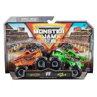 MONSTER JAM TRUCKS 1:64 SCALE BOGHOG VS KING SLING 2PACK