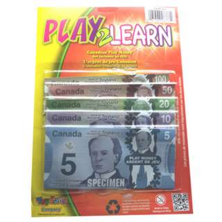 CANADIAN PLAY MONEY BILLS