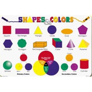 PLACEMAT SHAPES AND COLORS SKU:261892