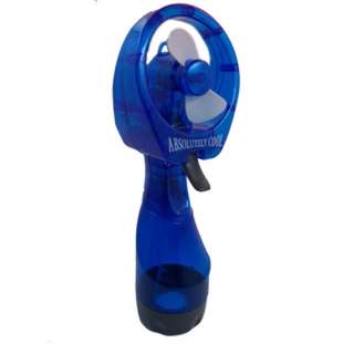 FAN MINI WATER SPRAY REQUIRES 2 AA BATTERIES ASSORTED COLORSSKU:246740
