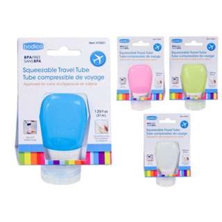 TRAVEL SQUEEZABLE TUBE 37ML ASSORTED COLORS