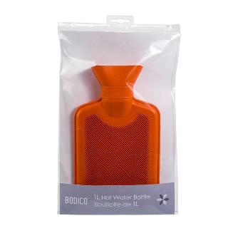 RUBBER BOTTLE HOT WATER THERAPY RED 1LSKU:251104