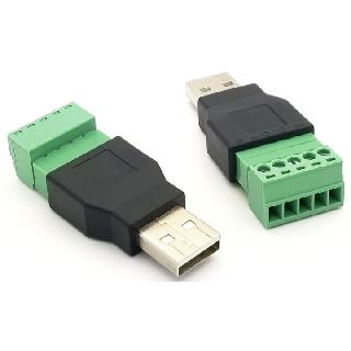 USB ADAPTER A MALE TO 5PIN SCREW TERMINALSKU:248604