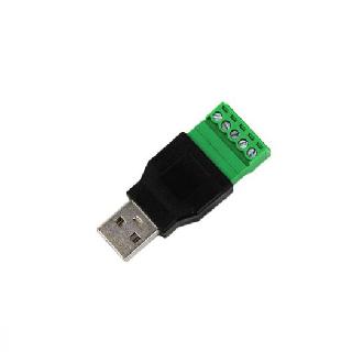 USB ADAPTER A MALE TO 5PIN SCREW TERMINAL BLOCK CONNECTOR