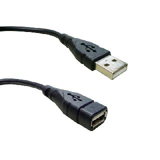 USB CABLE A-A MALE/FEM 6FT BLK VERSION 2.0