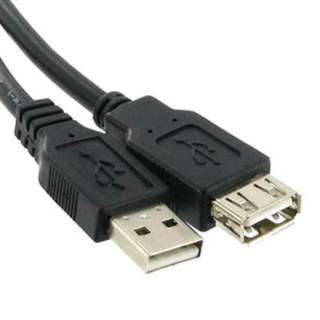 USB CABLE A-A MALE/FEM 10FT BLK SKU:263618