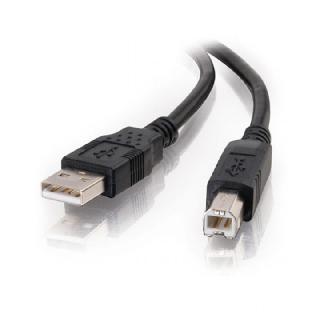 USB CABLE A-B MALE/MALE 6FT BLACK 2.0SKU:250371