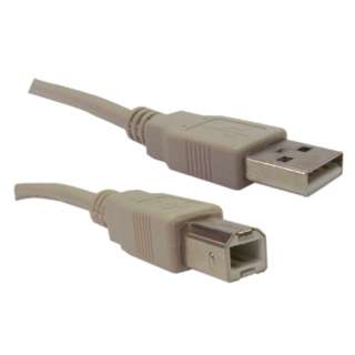 USB CABLE A-B MALE/MALE 6FT GREY VERSION 2.0SKU:173323