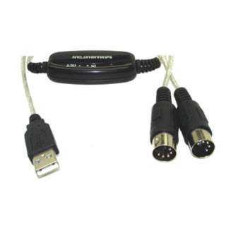 USB CABLE A MALE-MIDI 6.5FT SIL 2XDIN MALE CONNECTORSKU:224350