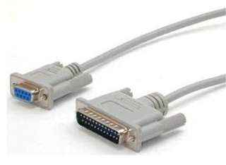NULL MODEM CABLE DB9F/25M 10FT