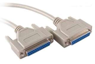NULL MODEM CABLE DB25F/F 6FT