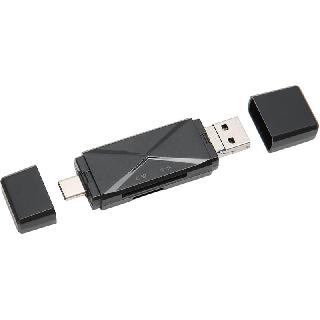 MEMORY CARD READER MICROSD/TF CARD TYPE-C MICRO USB OTG BLACK
SKU:268070