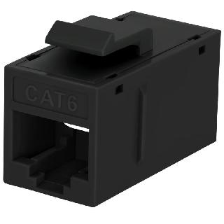 KEYSTONE COUPLER CAT6 BLK JK-JK 
SKU:272619
