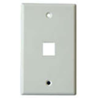 WALL PLATE 1PORT WHITE