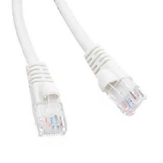 PATCH CORD CAT5E WHITE 50FT SNAGLESS BOOTSKU:261906