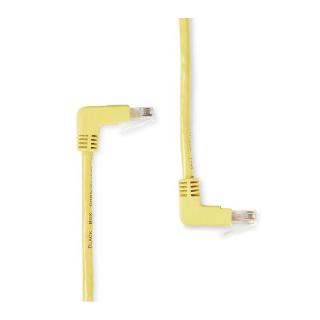 PATCH CORD CAT5E YEL 6FT RIGHT ANGLE BOOT