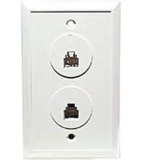 WALL PLATE MOD JK 6P4C DUAL