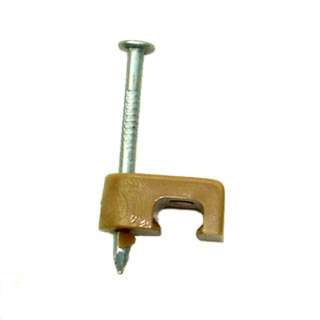 CABLE CLAMP TELEPHONE WITH NAIL 5MM BROWNSKU:225240