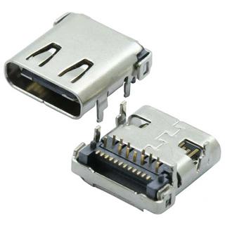 USB CONN C FEM SMT/DIP 24PIN RA