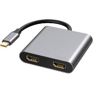 USB C TO DUAL HDMI ADAPTER