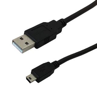 USB CABLE A MALE TO MINI B MALE 3FT BLACK
SKU:272995