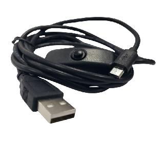 USB CABLE A MALE TO MICRO B MALE WITH SWITCH 5FT BLACKSKU:270635