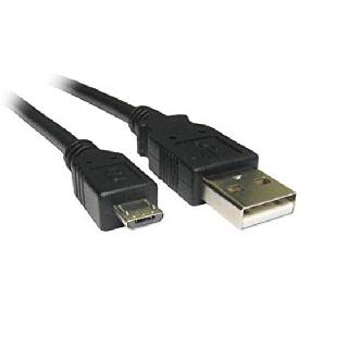 USB CABLE A MALE TO MICRO B MALE 1FT BLACKSKU:252836