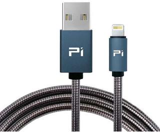 USB CABLE A MALE TO LIGHTNING 8P 6FT BLK METAL FAST CHARGE IPHONESKU:256811