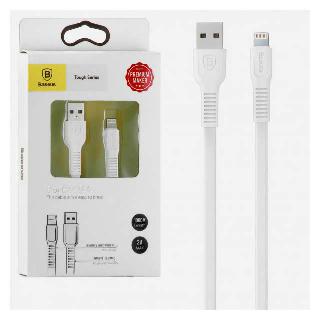 USB CABLE A MALE TO LIGHTNING 8P 3.3FT WHT FLATSKU:260810