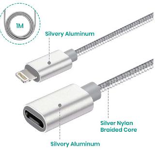 IPHONE LIGHTNING EXTENSION 3FT CABLE 8PIN MALE TO FEMALE