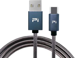 USB CABLE A MALE TO C MALE 6.6FT BLACK METAL FAST CHARGE & SYNCSKU:255493