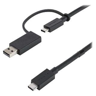 USB CABLE C M/M 3.1 6FT W/USB C FEM TO A MALE ADAPTER BLACKSKU:262231