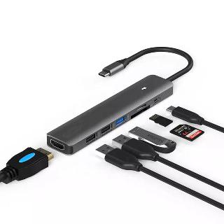 USB C TO 7 IN 1 HDMI ETHERNET USB 3.0/2.0 CARD READER HUB
SKU:272327