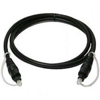 FIBER OPTIC AUDIO CABLE 6FT TOSLINK MALE TO MALE BLACK