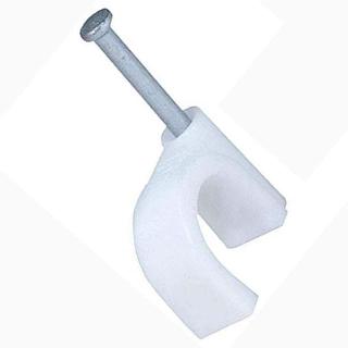 CABLE CLAMP F 6.3MM WHITE