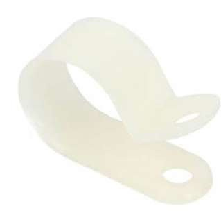 CABLE CLAMP 9.5MM WHITE NYLON SKU:247696