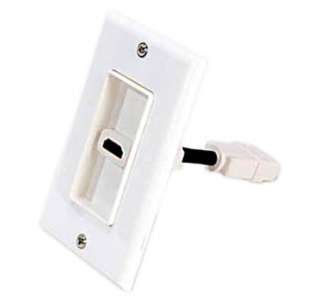 WALL PLATE HDMI 1PORT WITH 4IN FLEXIBLE EXTENSION CABLESKU:226679