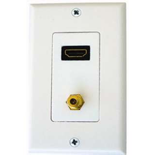 WALL PLATE HDMI WITH F CONN