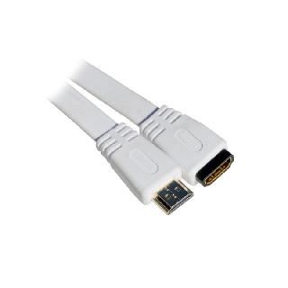 HDMI CABLE MALE-FEM 10FT WHITE FLATSKU:252354