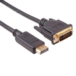 DISPLAYPORT MALE-DVI MALE 3FT CABLE BLACK
SKU:272623