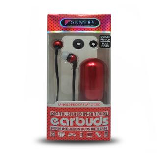 EARPHONE 16R 3.5MM 4FT CORD RED WITH CARRY CASESKU:252418