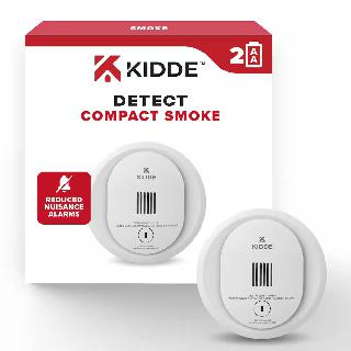 SMOKE ALARM COMPACT 2XAA BATTERY