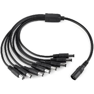 CAMERA POWER SPLITTER CABLE 1 FEM TO 8 MALE/2.1X5.5MMSKU:262319