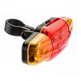 BICYCLE SAFETY FLASHER W/CLIP 5LED YELLOW & RED REQUIRES 2AASKU:250351