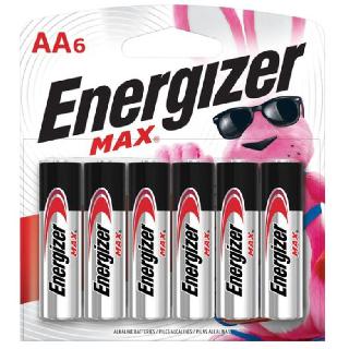 BATTERY ALKALINE AA 1.5V ENERGIZER MAXSKU:273714
